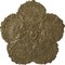 Ekena Millwork Shell Ceiling Medallion, Hand-Painted Mississippi Mud Crackle, 25 5/8"OD x 1"P CM25SHMMC - alternate 1